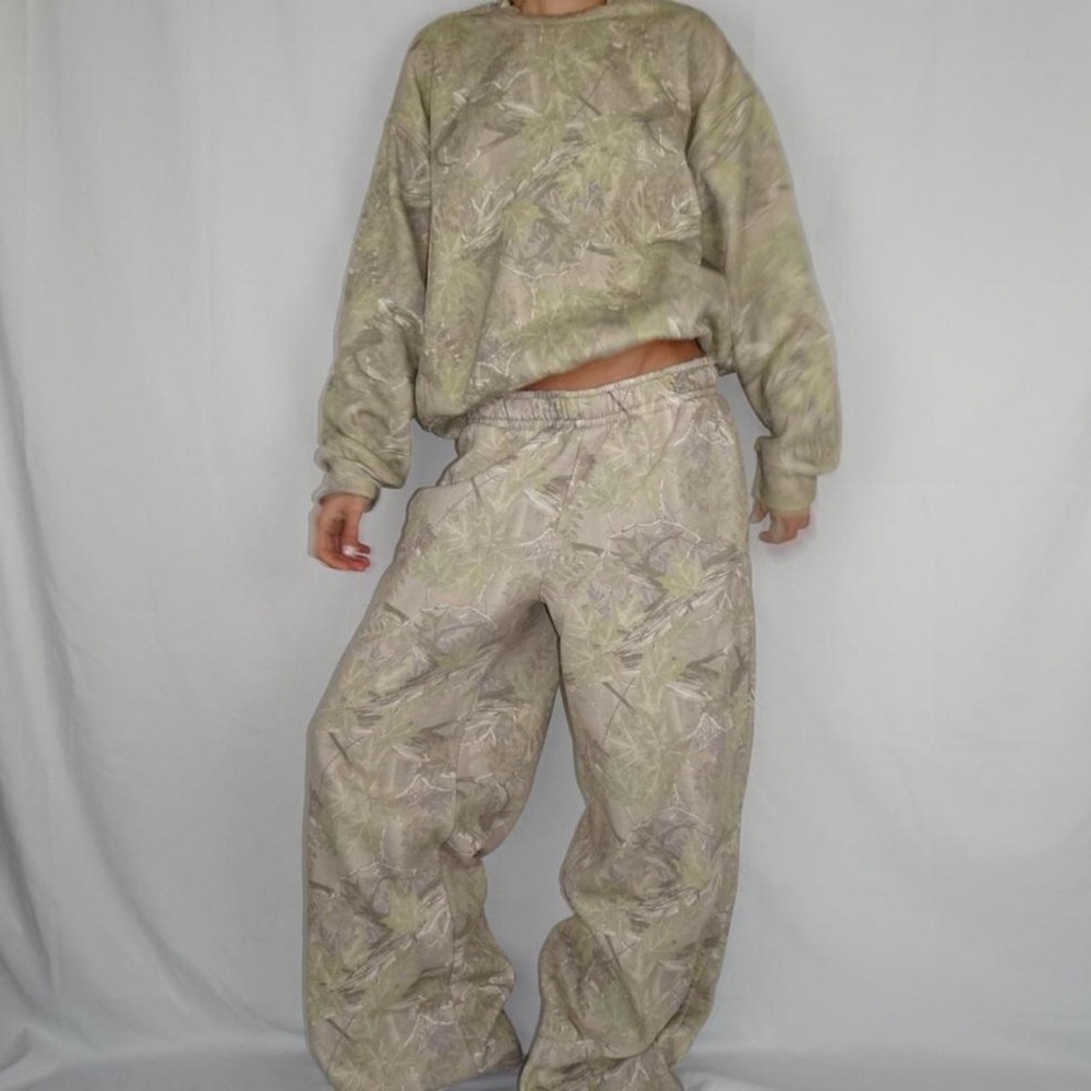pacsun matching hunting camo oversized lounge set